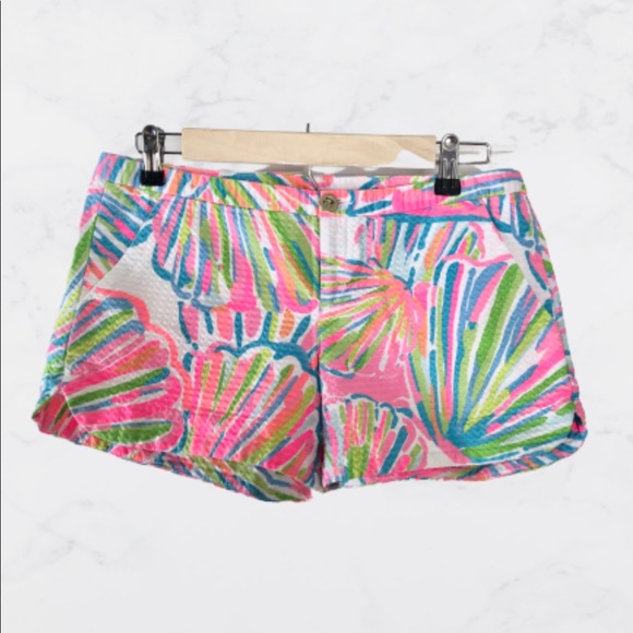 Lilly Pulitzer Pants - Lilly Pulitzer Adie White Shellebrate Shorts- 4